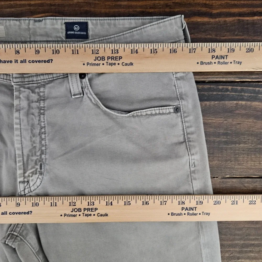 AG Adriano Goldschmied The Protege Straight leg Pants Gray‎ Size 31x34